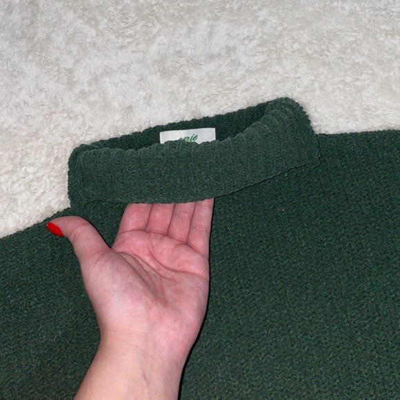Aerie Mock Neck Green Sweater - Picture 11 of 13